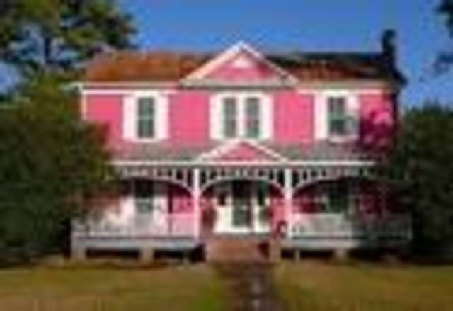 The big pink house