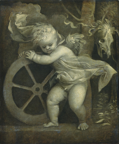 Cupid with the Wheel of Fortune