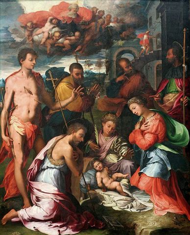 The Nativity by Perino del Vaga