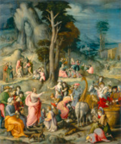 The Gathering of Manna by Bacchiacca