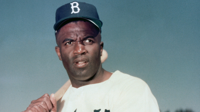Jackie Robinson breaks the color barrier