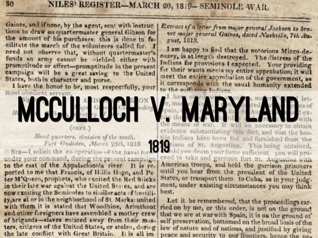 McCullouch vs. Maryland