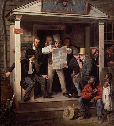 War News from Mexico by Richard Caton Woodville