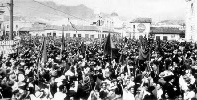 PRIMER MOVIMIENTO ESTUDIANTIL DE PROTESTA