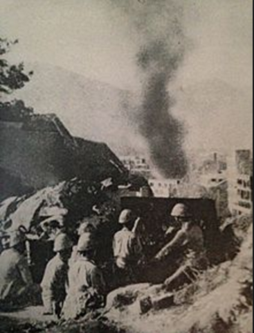 Heavy Bombing On HK Island