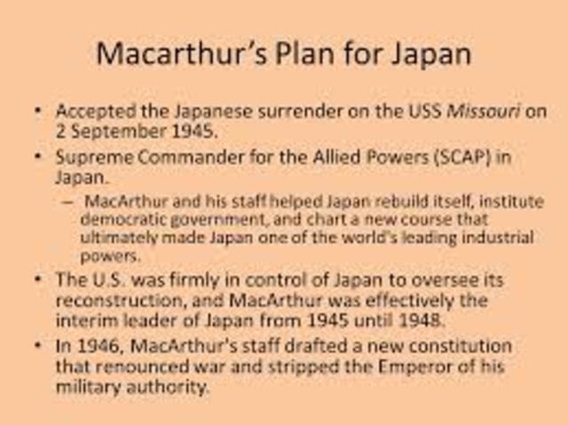 macArthur plan for japan