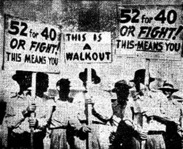 Postwar  Strike wave