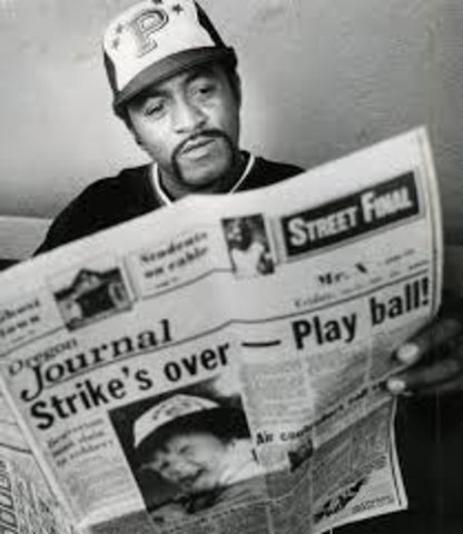 Major league baseball strike