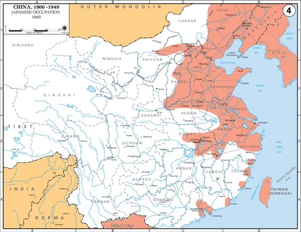 Japan invaded eastern China