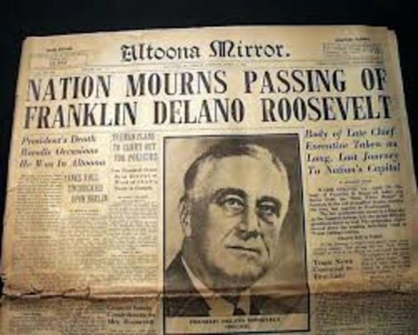 F.D.R’s death
