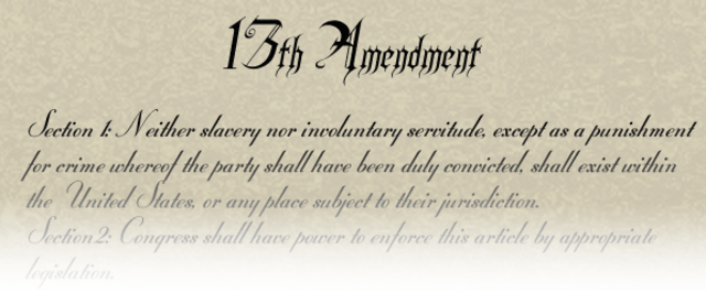Ratification of the Thirteenth Amendment