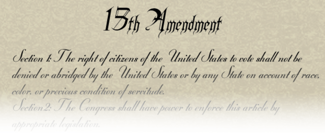 Ratification of the Fifthteenth Amendment