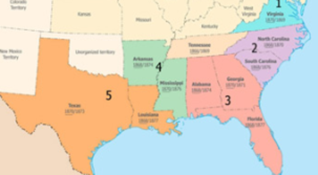 1sr, 2nd, and 3rd Reconstruction acts