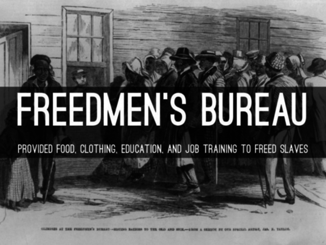 Congress creates Freedman's Bureau