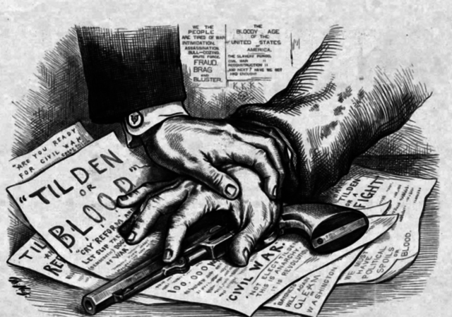 Hayes declared president; Reconstruction ends