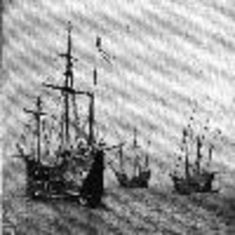 The Pinta,the Nina,and the Santa Maria.