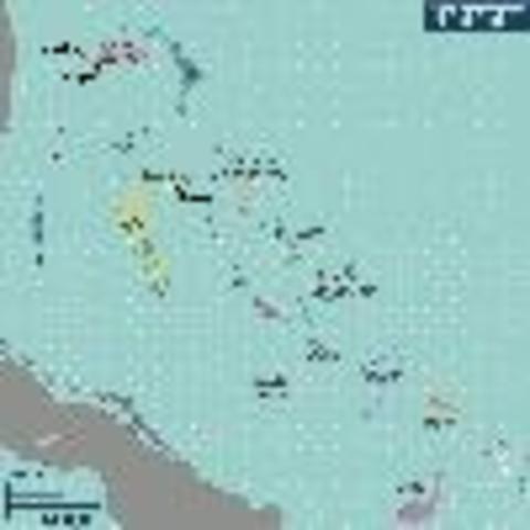 Columbus sailed along the coasts