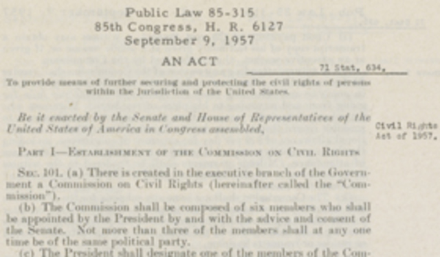Civil Rights Act of 1957