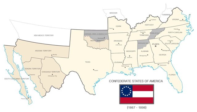Confederate states of America