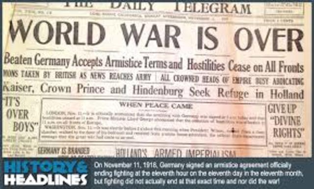 end of ww1