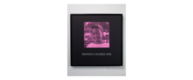 1997 “Magenta Colored Girl” – Carrie Mae Weems