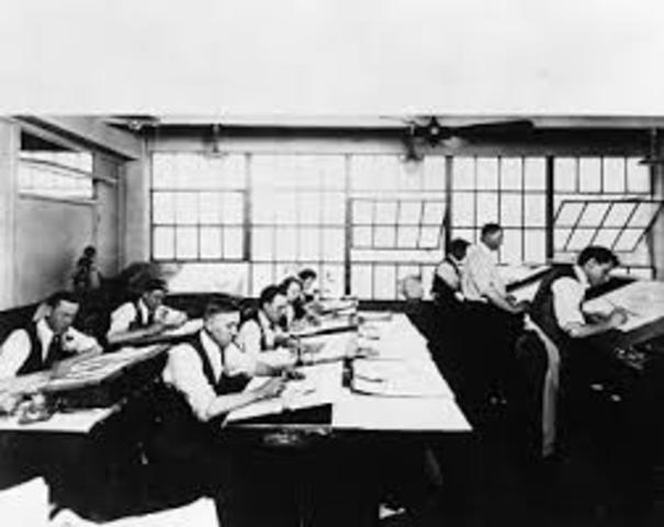 Walt gets his first job in design