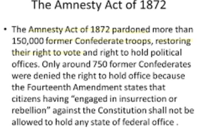 Amnesty act of 1872