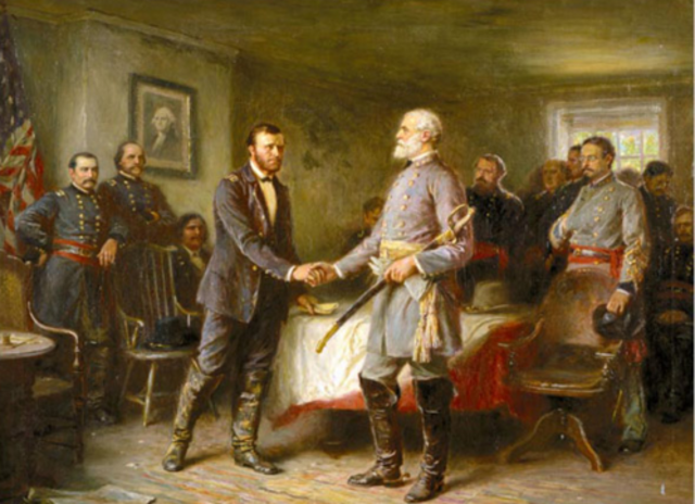Lee Surrenders at Appomattox Court House