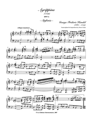 Handel's opera Agrippa