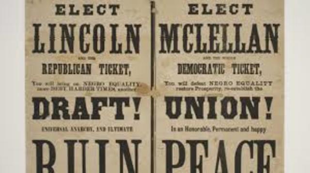 Abraham Lincoln Re-elected President of the United States