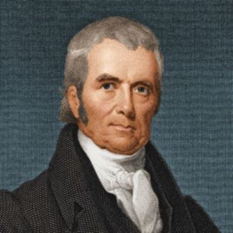 John Marshall is made Chief Justice