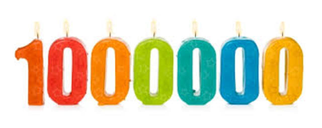 Se registra el sitio 1 millon en internet.