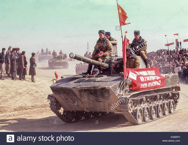 Soviets leave Afgahnistan