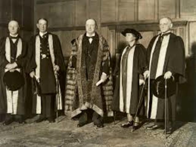 Churchill becomes chancellor