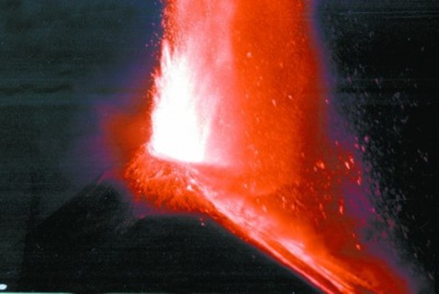 Erupcion del volcan pacaya