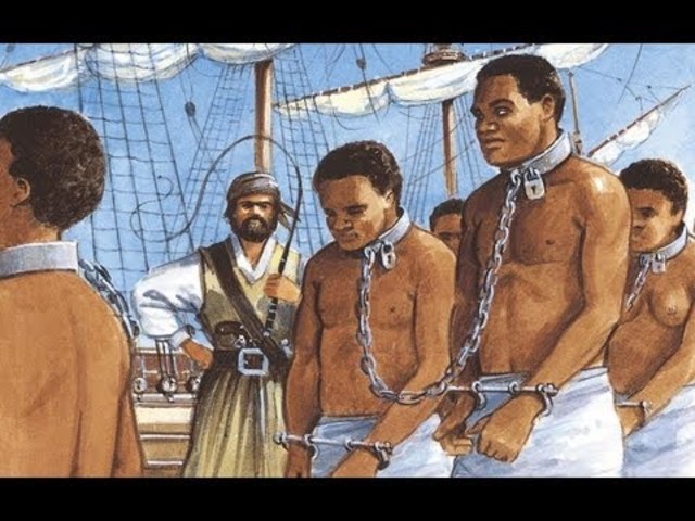 Slaves arrive in the Americas