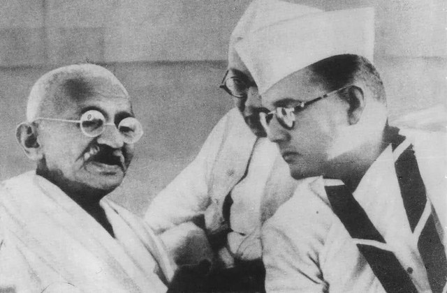 Gandhi issues call for the British to leave India