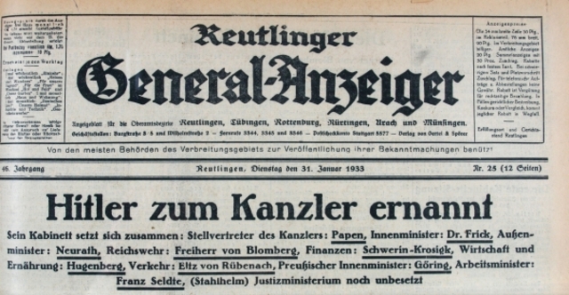 Hitler wird Reichskanzler