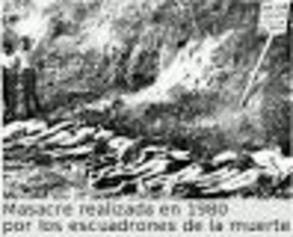 Masacre realizada en 1980 por los escuadrones de la muerte