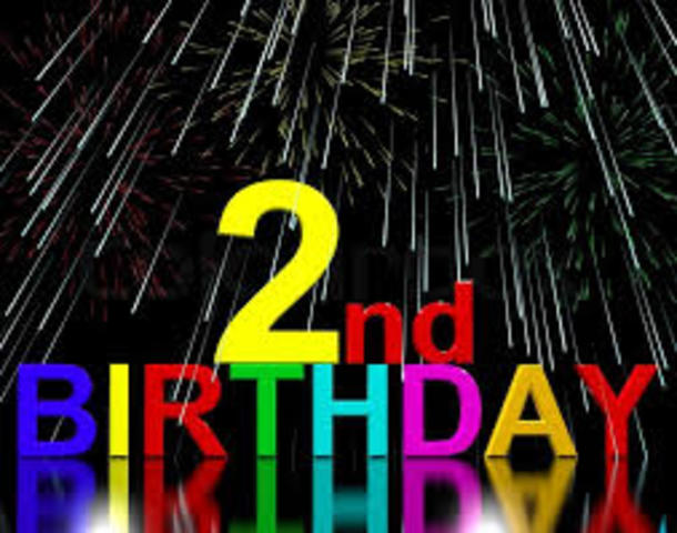 My second birthday