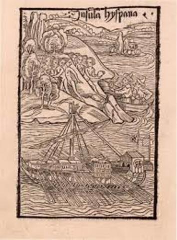 Columbus reports of first voyage