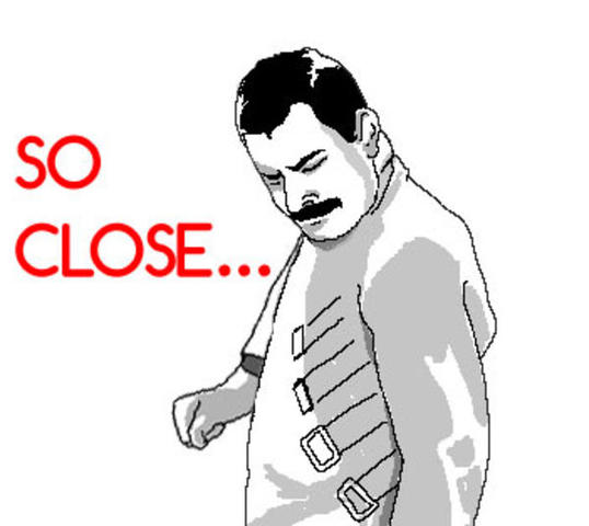 So close