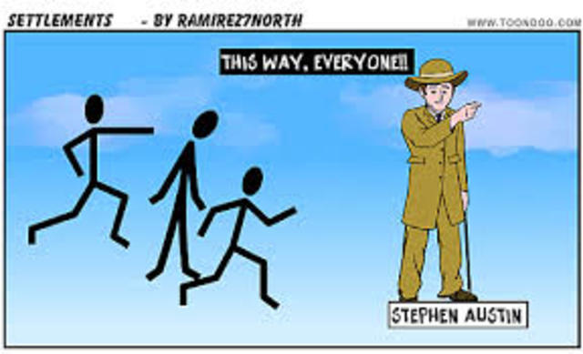 Stephen Austin brings settlers to Texas