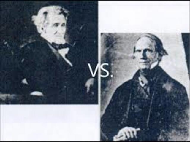 Jacksonian democrats vs. whigs