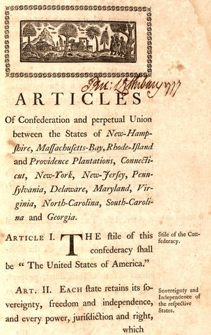 Articles of Confederation