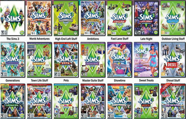 The Sims 3 Expansions