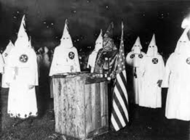 Ku Klux Klan organised