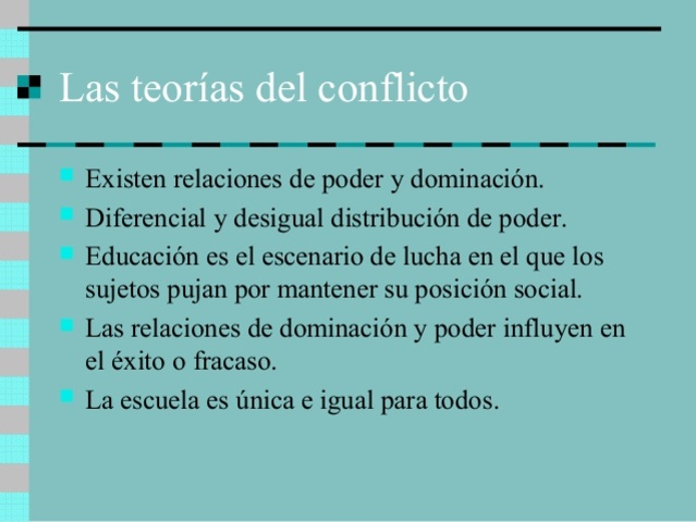 TEORIA DEL CONFLICTO