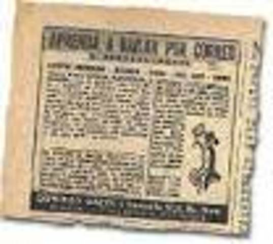 Primera etapa: La enseñanza por correspondencia