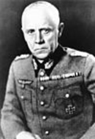 Colonel-General Ludwig Beck is forced to resign